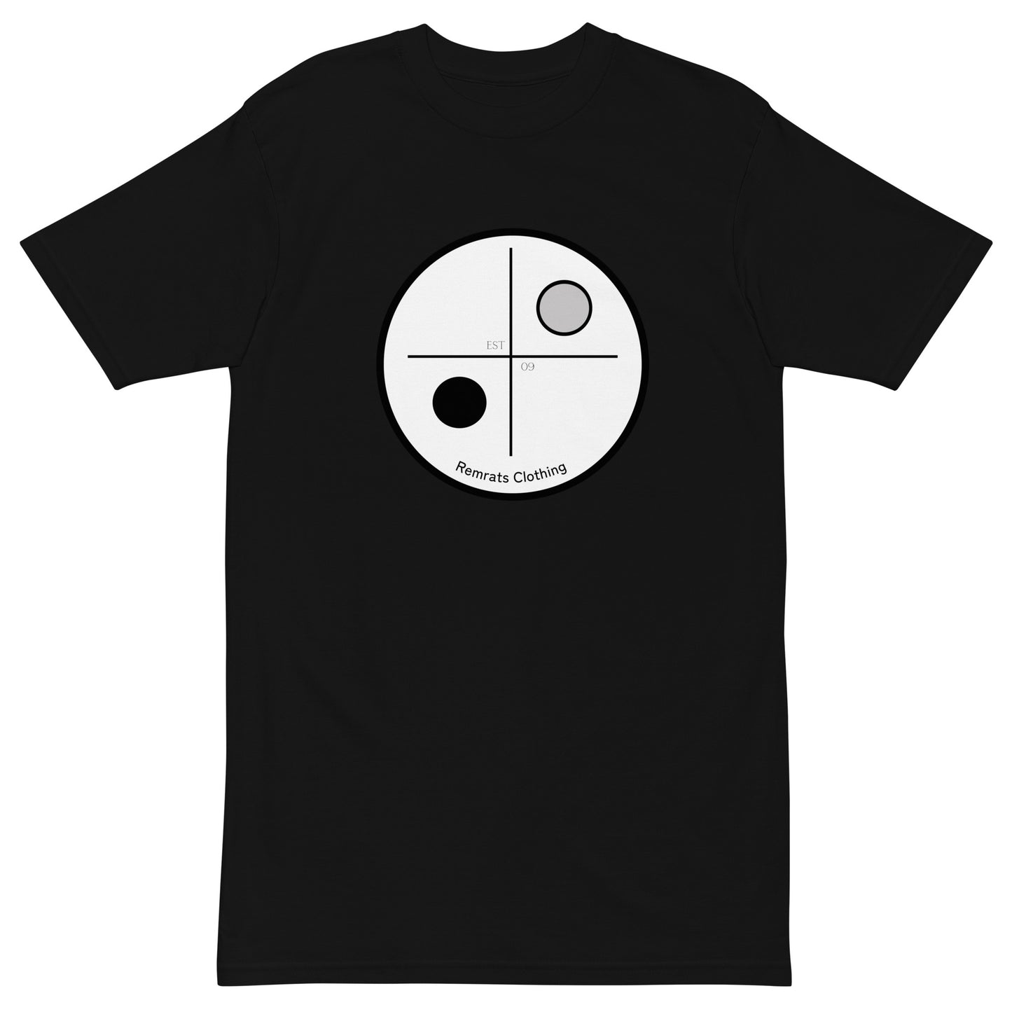 Yin Y Yang Black and White Tee