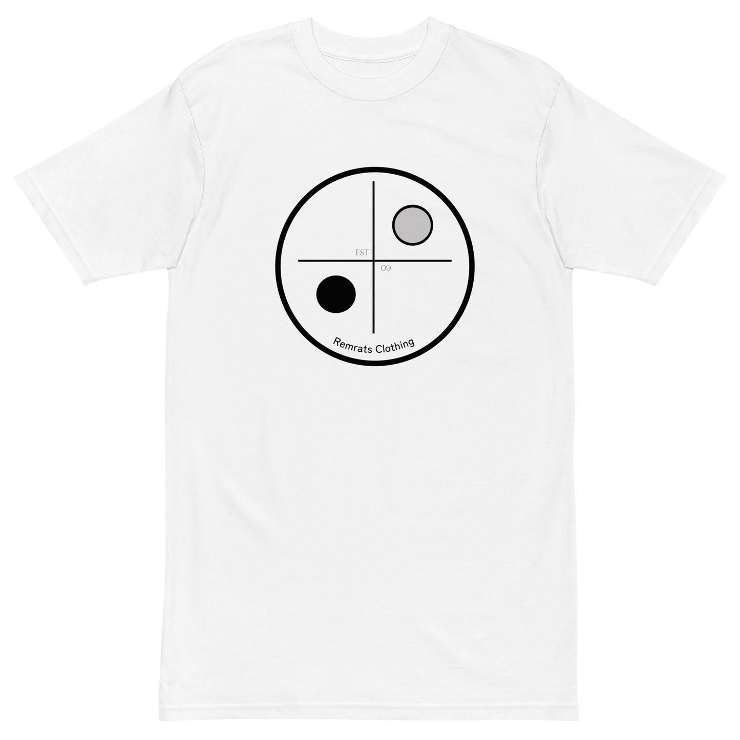 Yin Y Yang Black and White Tee