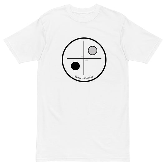 Yin Y Yang Black and White Tee