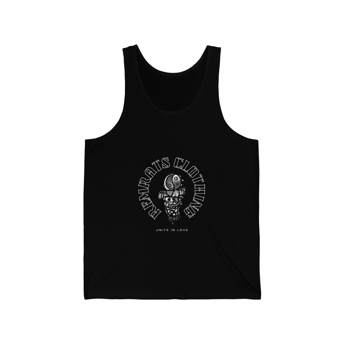 RISE Unisex Jersey Tank Black