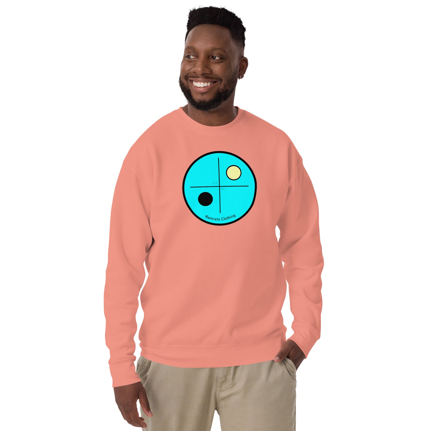 Yin Y Yang Unisex Premium Sweatshirt Blue