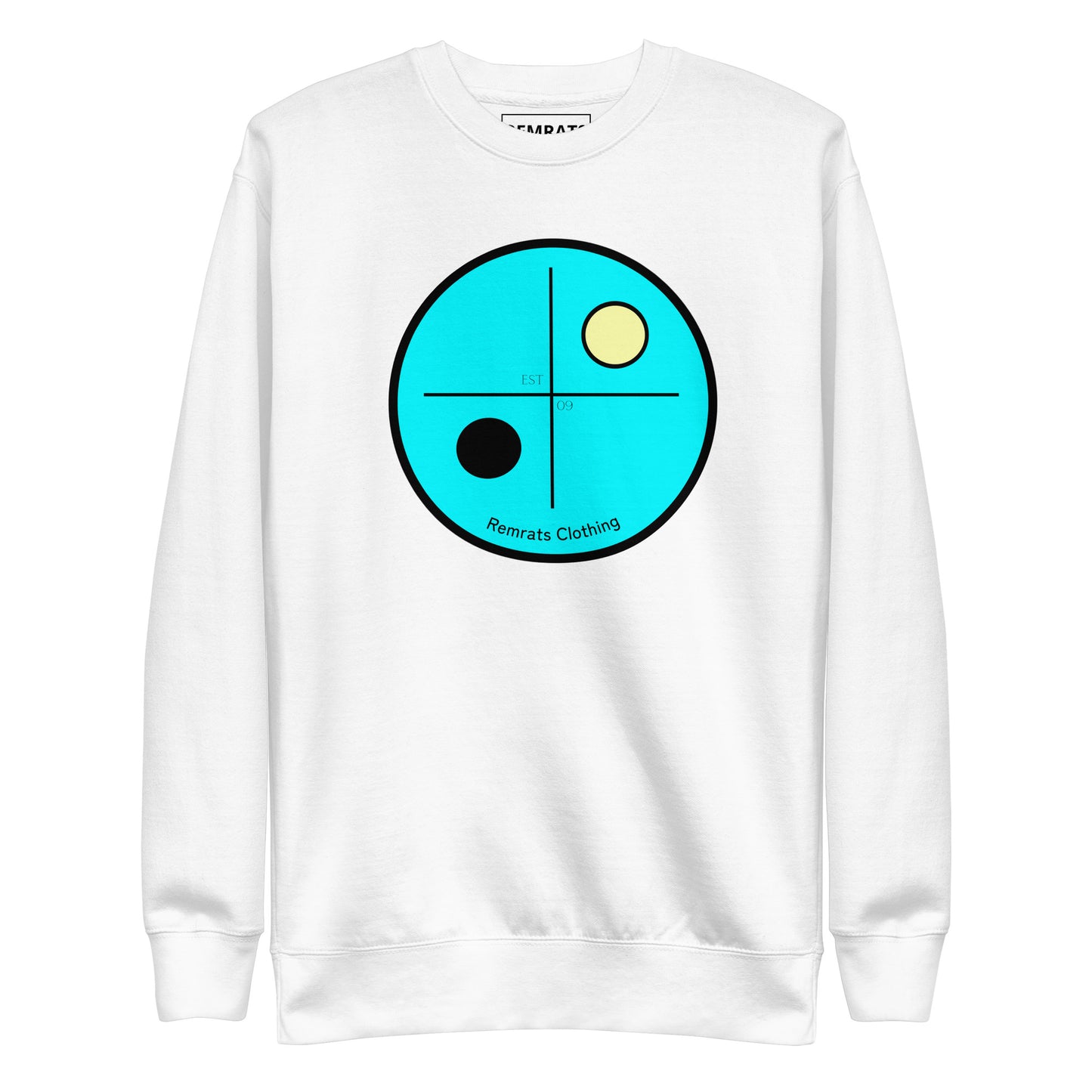 Yin Y Yang Unisex Premium Sweatshirt Blue